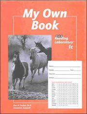 Cover of: My Own Book: SRA Reading Laboratory 1c (5-Pack)