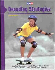Cover of: SRA Decoding Strategies (Decoding B1 Student Book) by Siegfried Engelmann, Linda Meyer, Linda Carnine, Wesley Becker, Julie Eisele, Gary Johnson