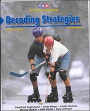 Cover of: Decoding Strategies (Corrective Reading) by Siegfried Engelmann, Siegfried Engelmann