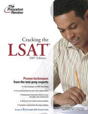 Cover of: Cracking the LSAT
