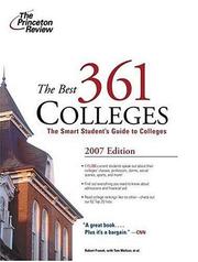 Cover of: The Best 361 Colleges, 2007 Edition (College Admissions Guides)