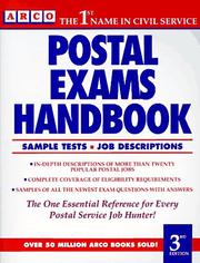 Cover of: Postal Exams Handbook (Arco Civil Service Test Tutor) by Eve P. Steinberg, E.P. Steinberg