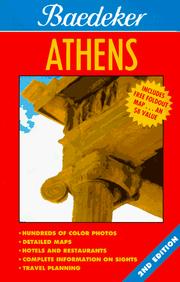 Cover of: Baedeker Athens (Baedeker's Athens)