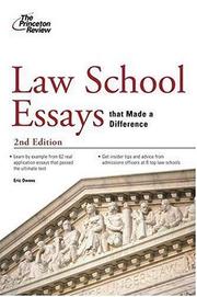 Cover of: Law School Essays That Made a Difference, 2nd Edition (Graduate School Admissions Gui)