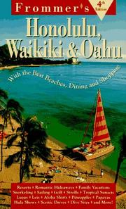 Cover of: Frommer's Honolulu, Waikiki & Oahu by Faye Hammel, Jeanette Foster