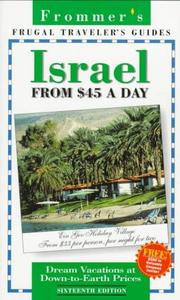 Cover of: Frommer's Israel from $45 a Day (16th Ed.)