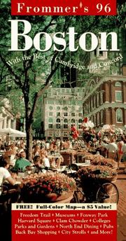 Cover of: Frommer's 96 Boston (Serial)