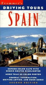 Cover of: Driving Tours Spain (Frommer's Spain's Best-Loved Driving Tours)