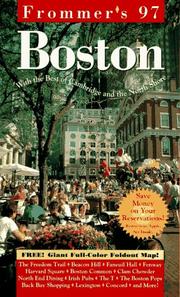 Cover of: Frommer's Boston `97 (Frommer's Boston)