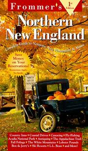 Cover of: Frommer's Vermont, New Hampshire & Maine (1st Ed)