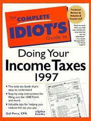 Cover of: The Complete Idiot's Guide to Doing Your Income Taxes 1997