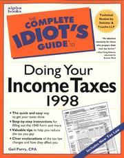 Cover of: Complete Idiot's Guide To Doing Your Income Taxes 1998