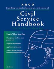 Cover of: Civil Service Handbook: Everything You Need to Know to Get a Civil Service Job (Civil Service Handbook)