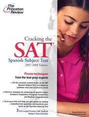 Cover of: Cracking the SAT Spanish Subject Test