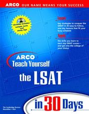 Cover of: Arco Teach Yourself Lsat in 30 Days