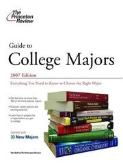 Cover of: Guide to College Majors, 2007 Edition (College Admissions Guides) by Princeton Review