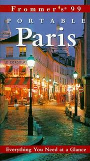 Cover of: Frommer's 99 Portable Paris (Frommer's Portable Paris)