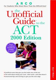 Cover of: Arco the Unofficial Guide to the Act 2000 by Karl Weber