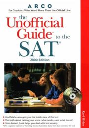 Cover of: Unofficial Guide to the SAT with CD-Rom