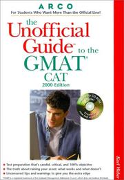 Cover of: UG/The GMAT CAT W/ CD ROM 2000 (Unofficial Guide to the Gmat Cat)