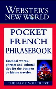 Cover of: Webster's New World Pocket French Phrasebook (Webster's New World) by Webster's New World Editors