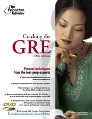 Cover of: Cracking the GRE with DVD