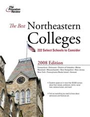 Cover of: The Best Northeastern Colleges, 2008 Edition (College Admissions Guides)