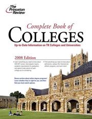 Cover of: Complete Book of Colleges, 2008 Edition (College Admissions Guides)