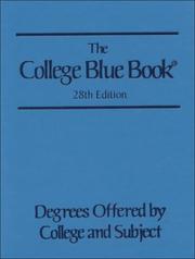 Cover of: The College Blue Book