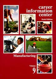 Cover of: Career Infomation Center, #9: Manufacturing