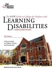 Cover of: K & W Guide to Colleges for Students with Learning Disabilities, 9th Edition (College Admissions Guides)