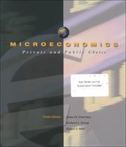 Cover of: Microeconomics by James D. Gwartney