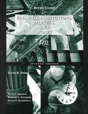 Cover of: Financial Institutions, Markets and Money, Study Guide by Kidwell