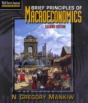 Cover of: Brief Principles of Macroeconomics by N. Gregory Mankiw