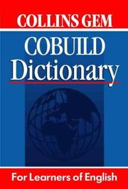 Cover of: COBUILD Dictionary (Collins GEM S.)