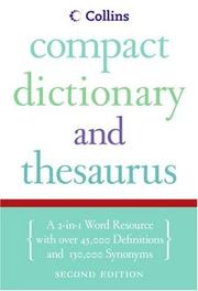 Cover of: Collins Compact Dictionary & Thesaurus