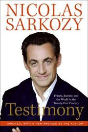 Cover of: Testimony | Nicolas Sarkozy