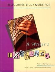 Cover of: Telecourse Study Guide for a Writer's Exchange by Harryette Brown