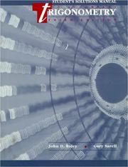 Cover of: Trigonometry by John D. Baley