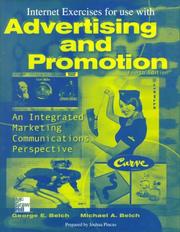Cover of: Advertising and Promotion by George E. Belch, Michael A. Belch