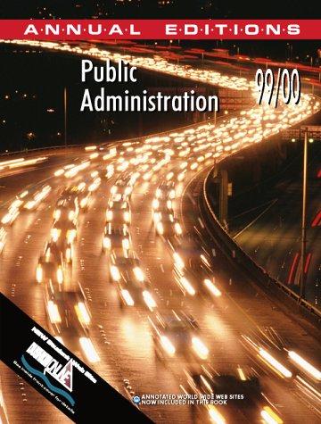 Public Administration: 99/00 by Howard R. Balanoff