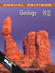 Cover of: Annual Editions: Geology 99/00