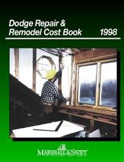 Cover of: Dodge Repair & Remodel Cost Book (Sweet's Repair & Remodel Cost Guide)