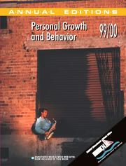 Cover of: Personal Growth and Behavior 99/00 (Serial)