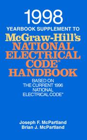 Cover of: 1998 Yearbook Supplement to McGraw-Hill's National Electrical Code Handbook (Mcgraw Hill's National Electrical Code Handbook Supplement) by Joseph F. McPartland, Brian J. McPartland