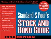 Cover of: Standard & Poor's Stock and Bond Guide 1996 (Serial)