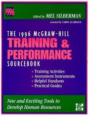 Cover of: The 1996 McGraw-Hill Training and Development Sourcebook by Mel Silberman
