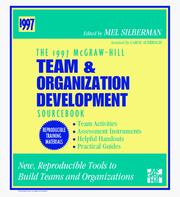 Cover of: 1997 McGraw-Hill Team and Organization Developmentsourcebook by Mel Silberman