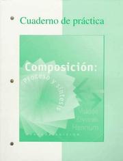 Cover of: Workbook to accompany Composicion by Guadalupe Valdés, Trisha Dvorak, Thomasina Pagán Hannum