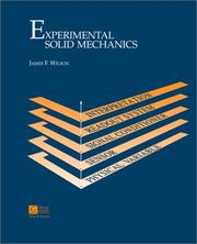 Cover of: Experimental Solid Mechanics by James Wilson